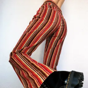 Early 2000s Striped Corduroy Flares