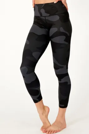 Ebony Camo High Waisted 7/8 Legging