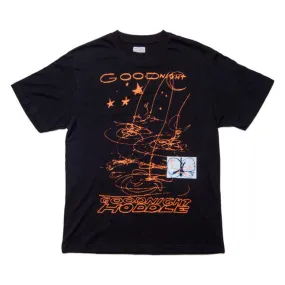 Hoddle Goodnight Tee Black/Orange