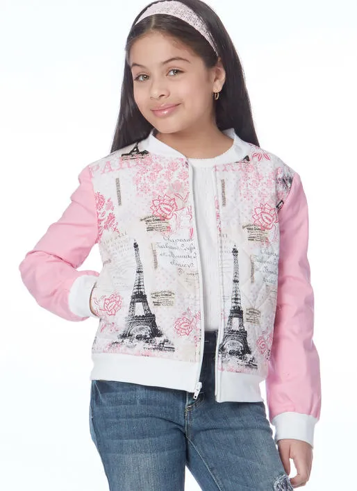 M7619 Children's/Girls'/Boys' Bomber Jackets