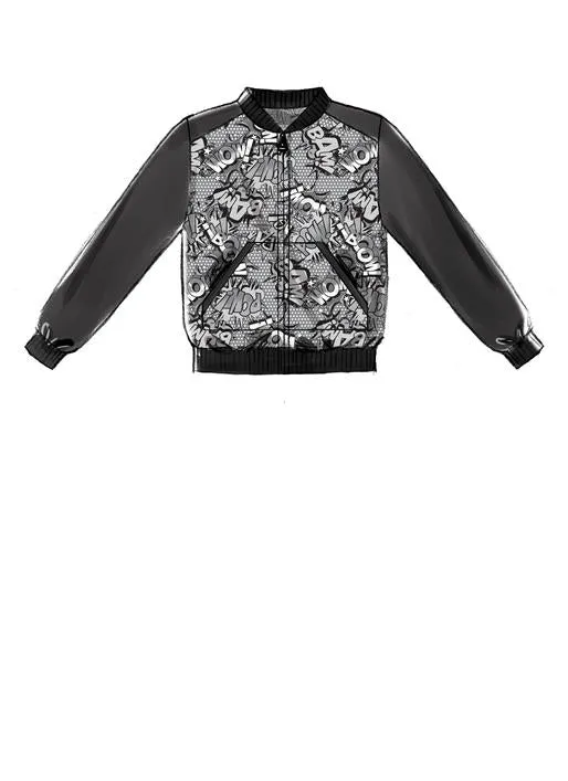 M7619 Children's/Girls'/Boys' Bomber Jackets