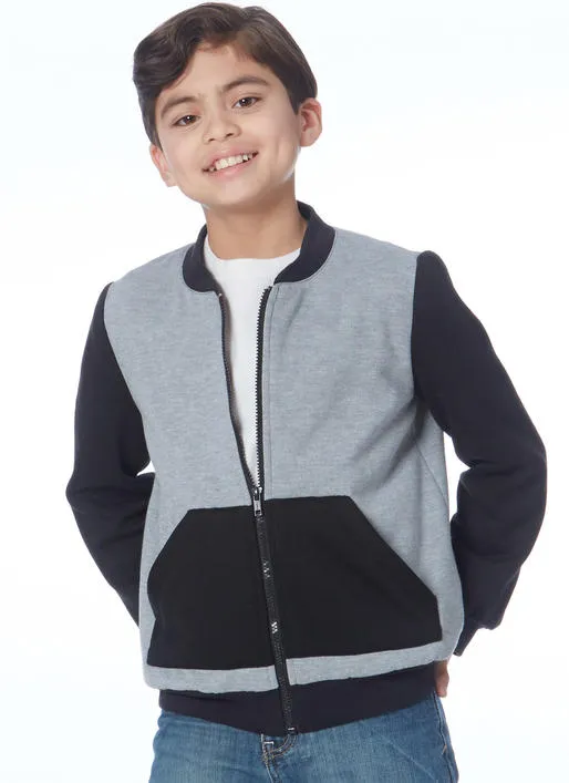 M7619 Children's/Girls'/Boys' Bomber Jackets