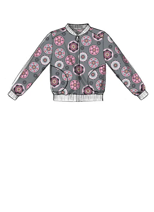 M7619 Children's/Girls'/Boys' Bomber Jackets